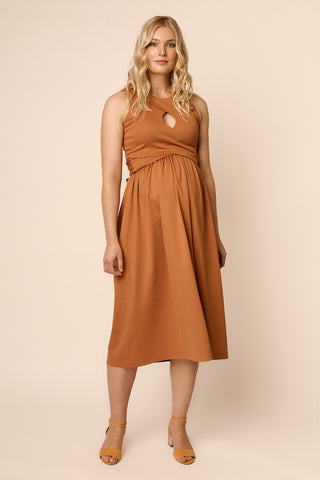 Maternity friendly dress sewing pattern