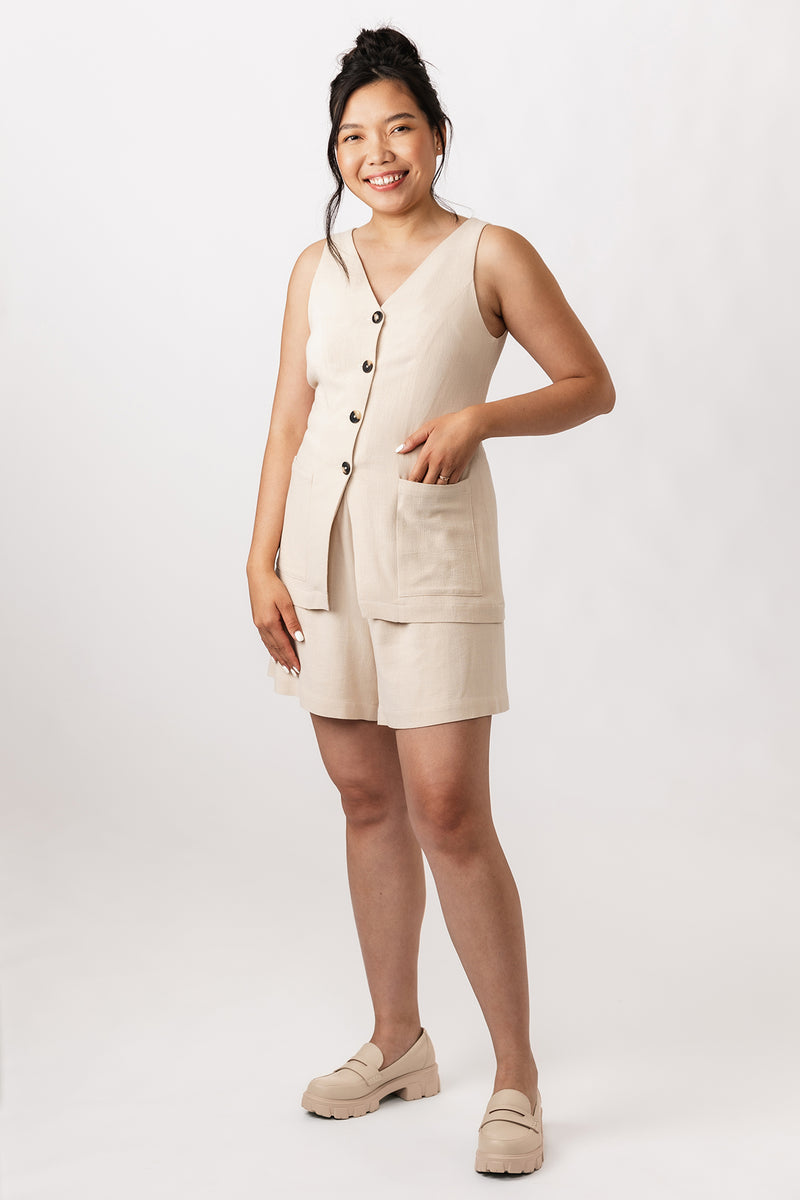 Asteri button down dress & vest Sewing Pattern | Named Clothing Asteri button down dress & vest Sewing Pattern | Named Clothing
