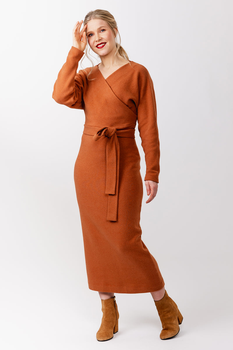 Kajo batwing wrap sweater & dress Sewing Pattern | Named Clothing