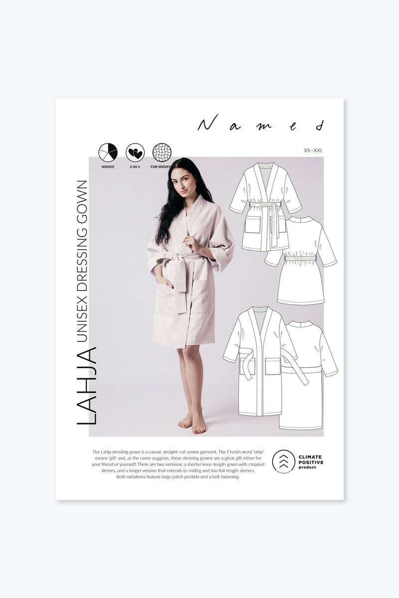 Lahja Unisex Dressing Gown Sewing Pattern Lahja Unisex Dressing Gown Sewing Pattern