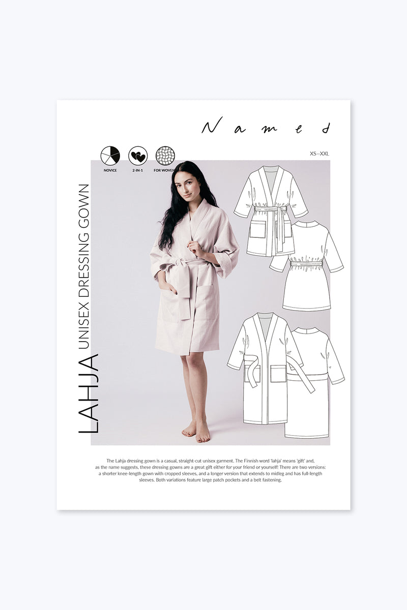 Lahja Unisex Dressing Gown Sewing Pattern
