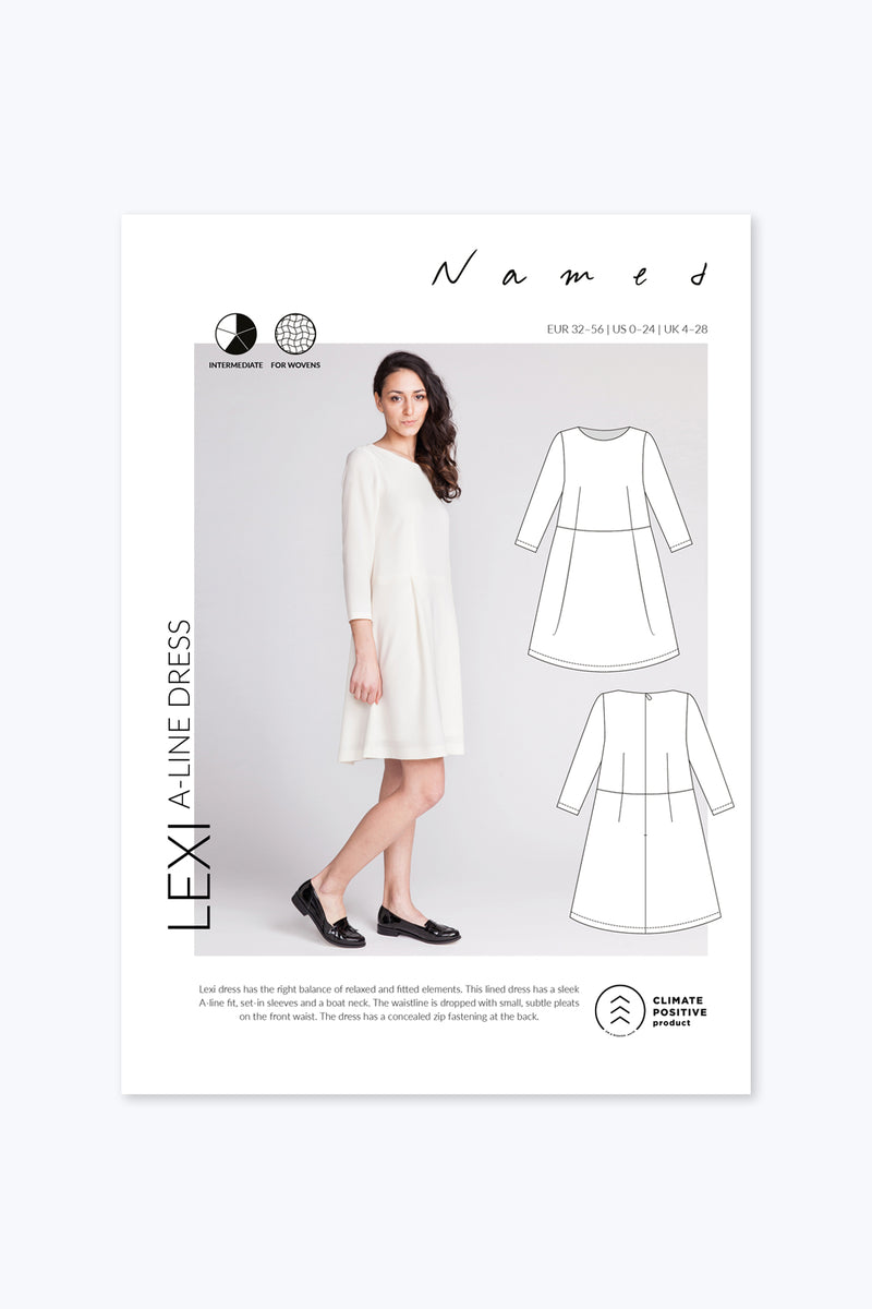 Lexi A-line Dress Sewing Pattern | Named Clothing Lexi A-line Dress Sewing Pattern | Named Clothing
