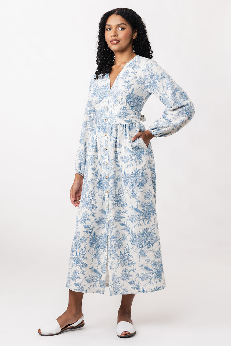 Oodi gathered midi dress Sewing Pattern Oodi gathered midi dress Sewing Pattern