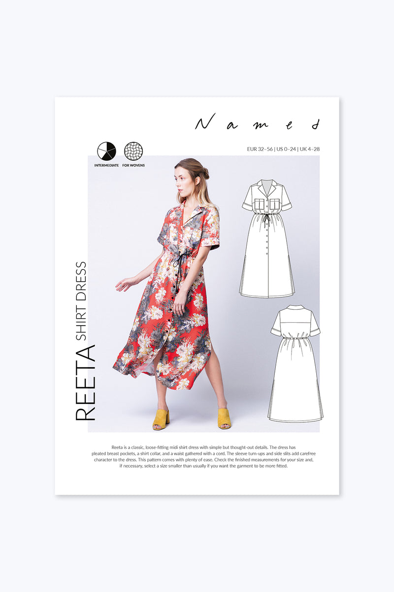 Reeta Shirt Dress Sewing Pattern