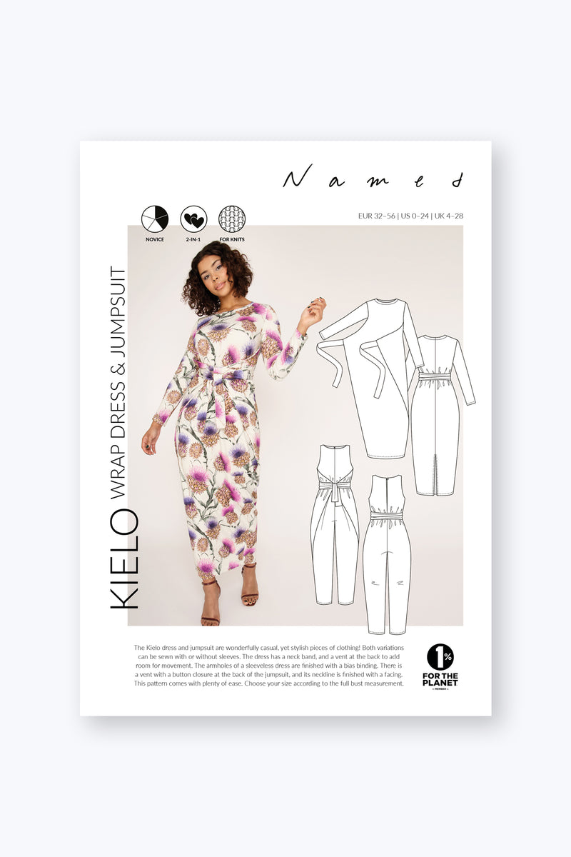 Kielo Wrap Dress & Jumpsuit Sewing Pattern