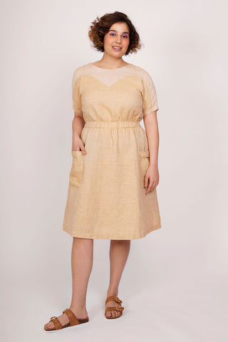 Elastic waist dress sewing pattern