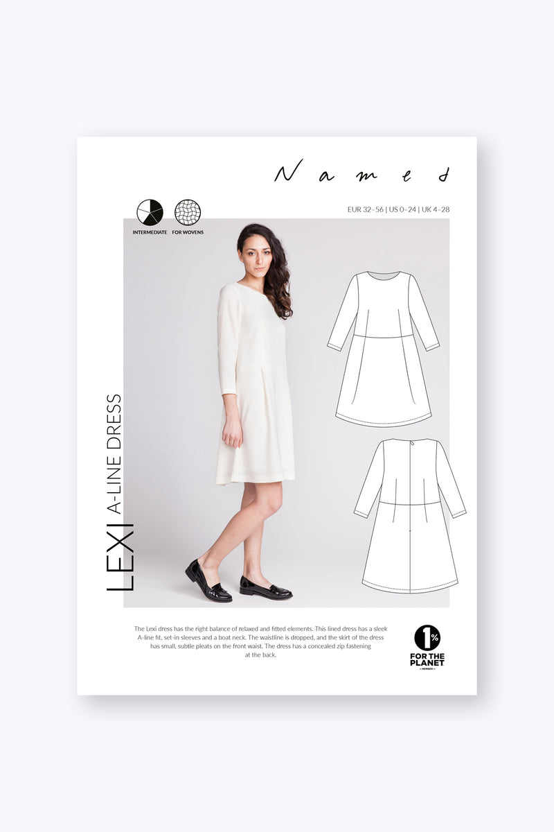 Lexi A-line Dress Sewing Pattern | Named Clothing